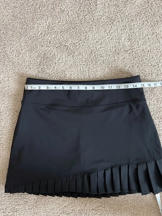 Sigrid Olsen Black Athletic Skort Tennis Golf Summer Ruffle Pickleball Small - Picture 4 of 7